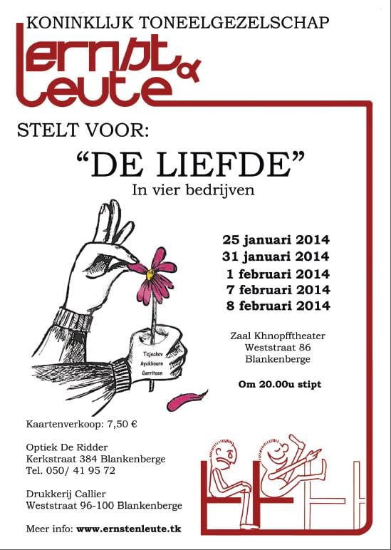 Affiche De Liefde in vier bedrijven