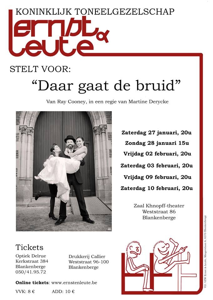 Affiche Daar gaat de bruid