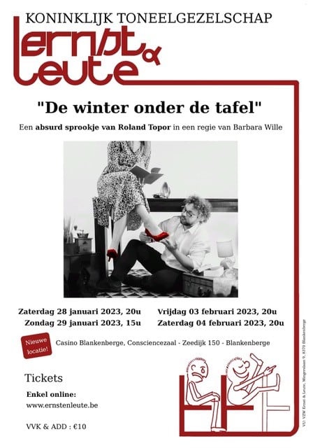 Affiche De winter onder de tafel